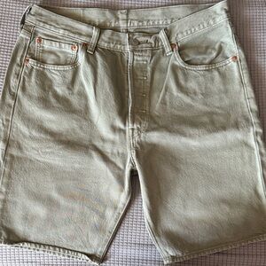 Levi’s Men's Classic Olive Green Denim Shorts